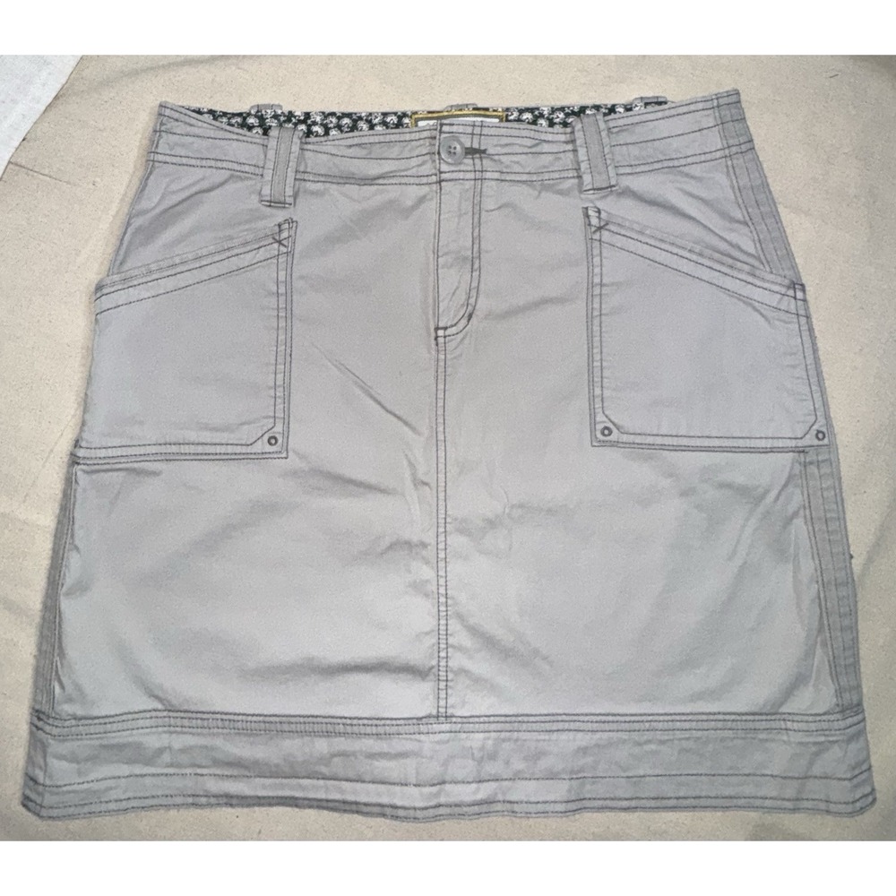 Aventura Women's 14 Organic Cotton‎ Gray Skirt Pockets